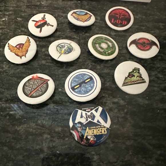 Assorted Superhero Pins